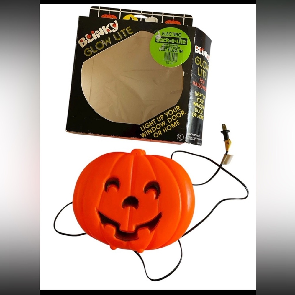 BLINKY Electric Jack-O-Lite Glow Blow Mold